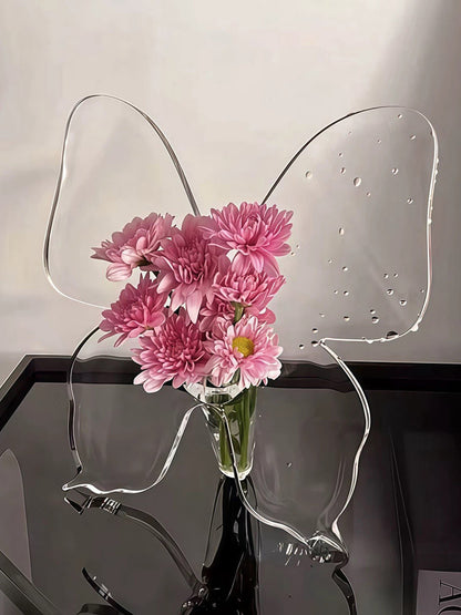 Butterfly-Shaped Acrylic Vase