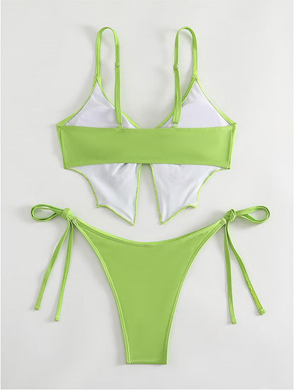 Butterfly Print Sexy Open Back Fashion Bikini  | ZAKAPOP