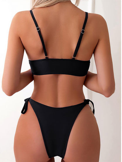 Butterfly Print Sexy Open Back Fashion Bikini  | ZAKAPOP