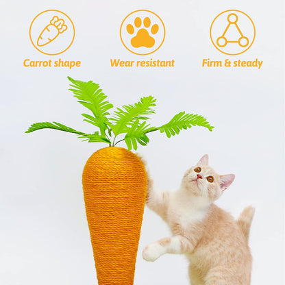 Carrot Cat Scratching Post, for Indoor Cats and Kittens | ZAKAPOP