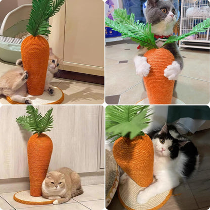 Carrot Cat Scratching Post, for Indoor Cats and Kittens | ZAKAPOP