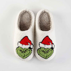 Cartoon Christmas Plush Cozy Shoes | ZAKAPOP