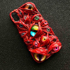 Gothic Creepy 3d Eyes Decoden Phone Case( Customizable ) | ZAKAPOP