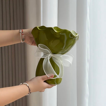 Ceramic Floral Bouquet Vase