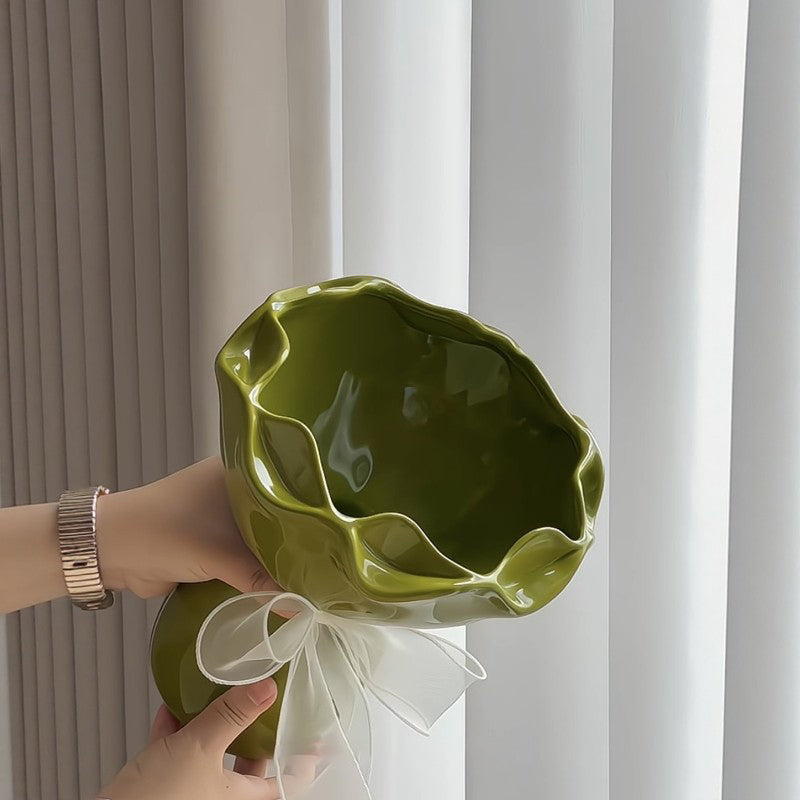 Ceramic Floral Bouquet Vase