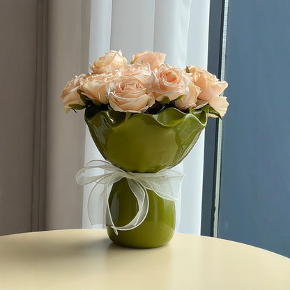 Ceramic Floral Bouquet Vase