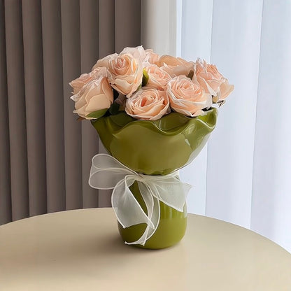 Ceramic Floral Bouquet Vase