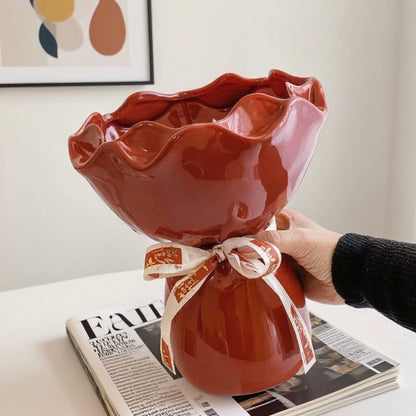 Ceramic Floral Bouquet Vase