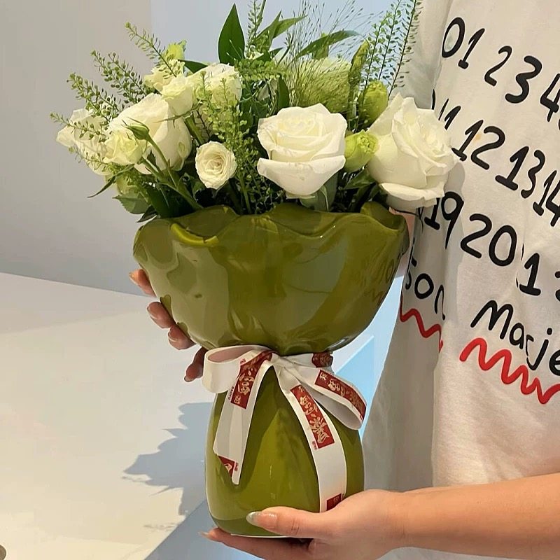 Ceramic Floral Bouquet Vase