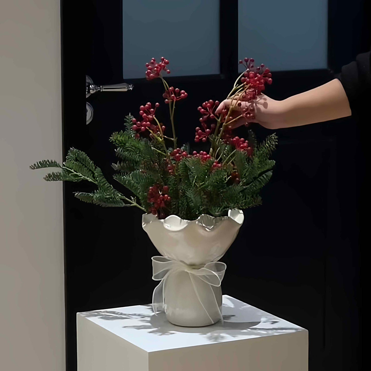 Ceramic Floral Bouquet Vase