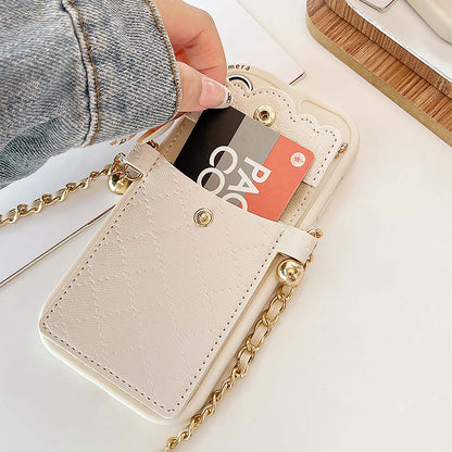 Rhombus Lattice Handbag with Gold Chain Phone Case | ZAKAPOP