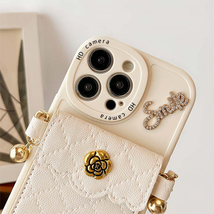 Rhombus Lattice Handbag with Gold Chain Phone Case | ZAKAPOP