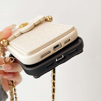 Rhombus Lattice Handbag with Gold Chain Phone Case | ZAKAPOP