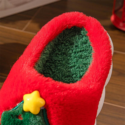 Christmas Tree Winter Non-Slip Indoor Slippers | ZAKAPOP