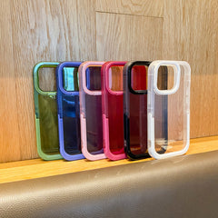Multicolour Clear Multicolour Bumper Stand Holder Phone Case | ZAKAPOP