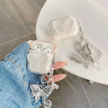 Clear Glitter Butterfly Airpods Case | ZAKAPOP