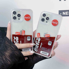 Cola Cans Floating Red Liquid Phone Cases For iPhone | ZAKAPOP