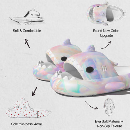 Colorful Shark Slippers(Adults) | ZAKAPOP