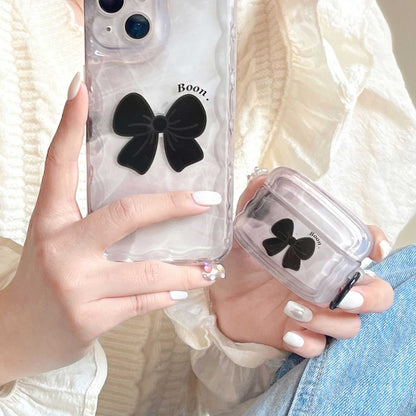 Cute Black Bow Phone Case for iPhone | ZAKAPOP