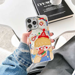 Cute Burger Girl Mirror Phone Case | ZAKAPOP