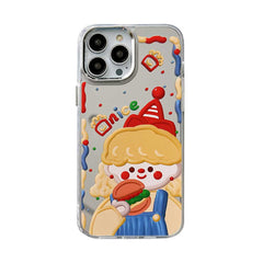 Cute Burger Girl Mirror Phone Case | ZAKAPOP
