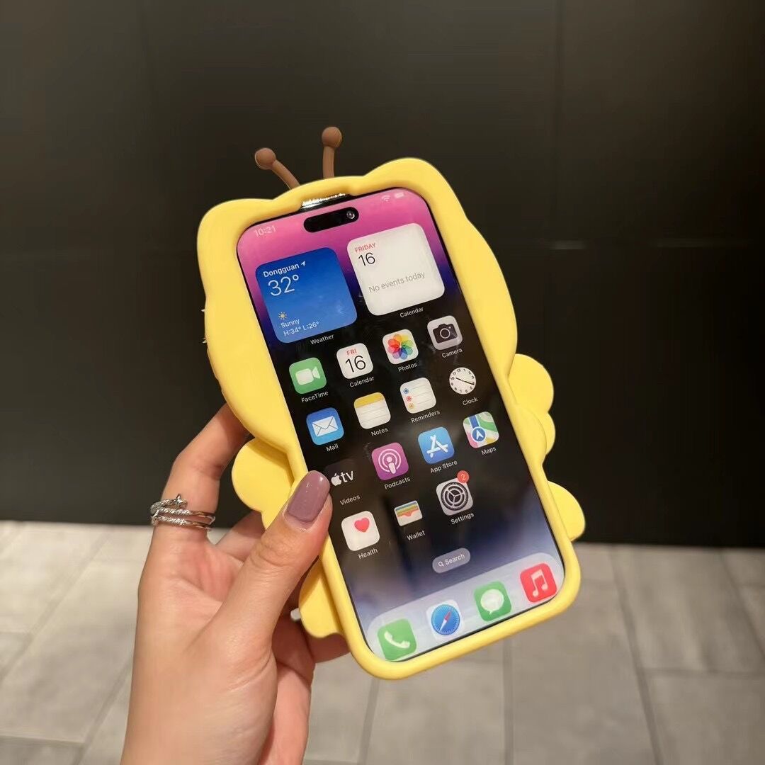 3D Cute Bee Cartoon Cat iPhone Case | ZAKAPOP