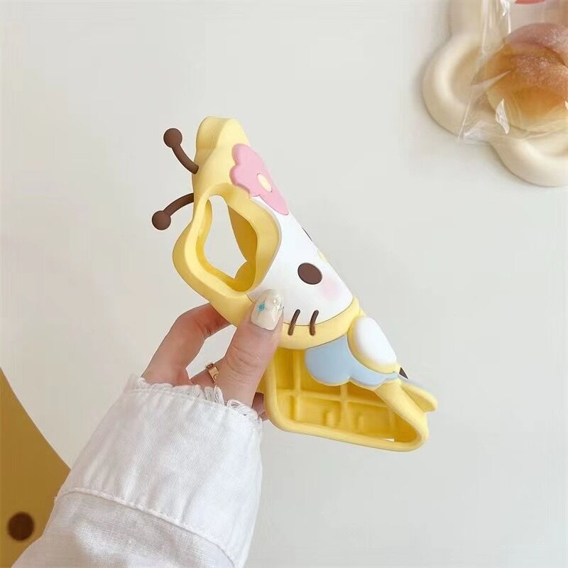 3D Cute Bee Cartoon Cat iPhone Case | ZAKAPOP