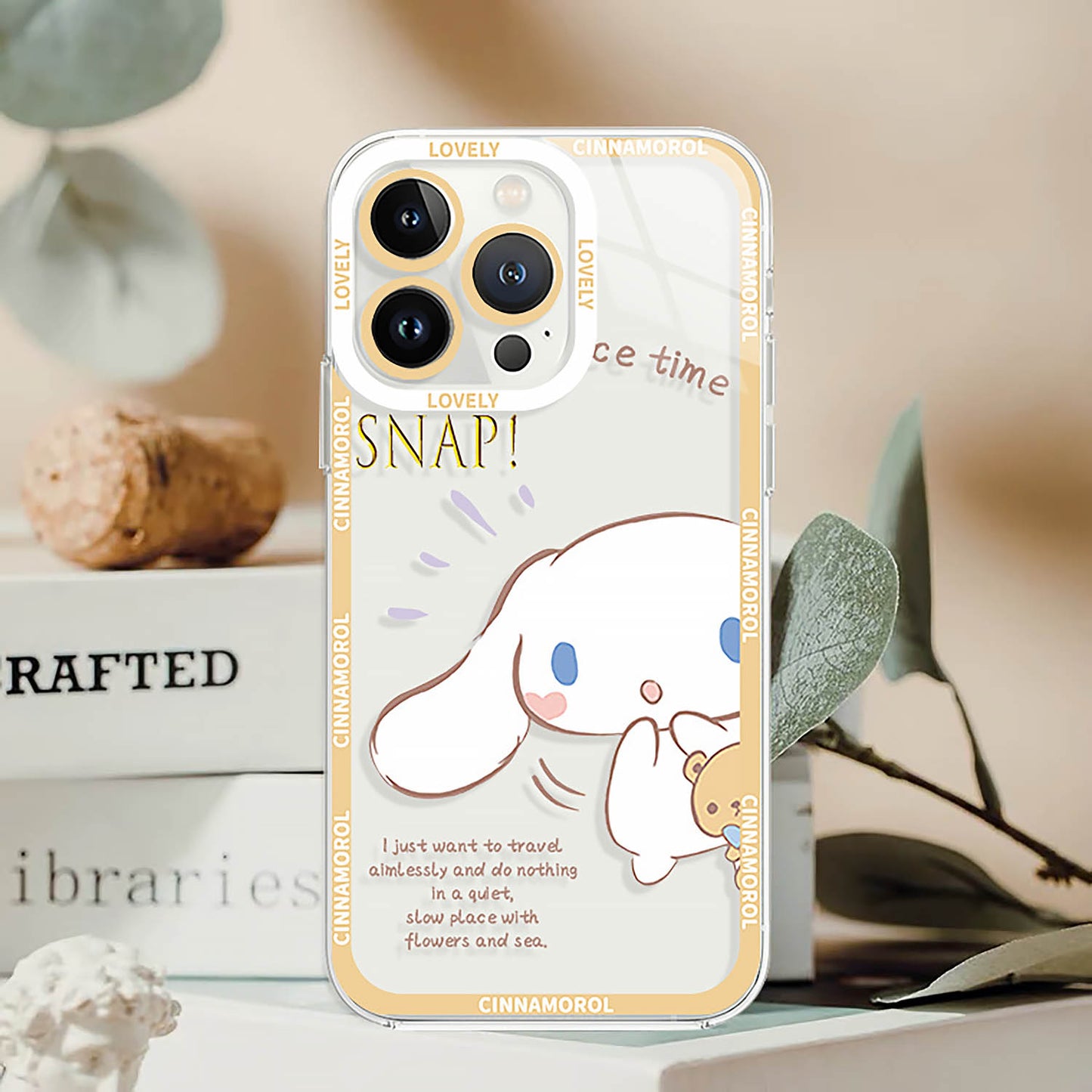 Cute Cartoon Big Ear Dog Clear Phone Case | ZAKAPOP