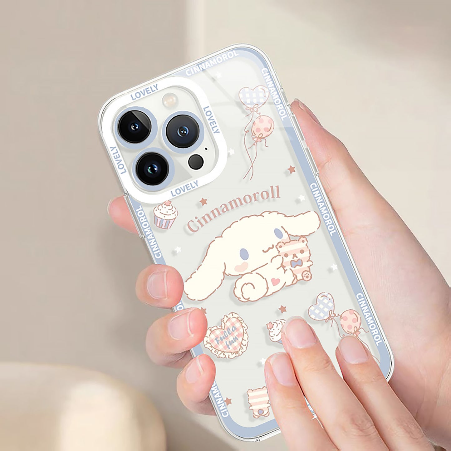 Cute Cartoon Big Ear Dog Clear Phone Case | ZAKAPOP