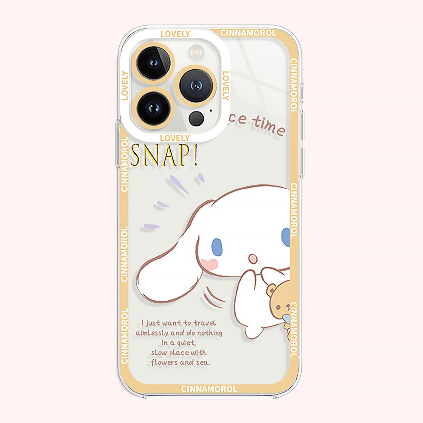 Cute Cartoon Big Ear Dog Clear Phone Case | ZAKAPOP