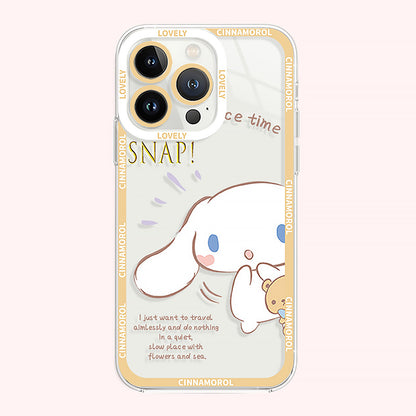 Cute Cartoon Big Ear Dog Clear Phone Case | ZAKAPOP