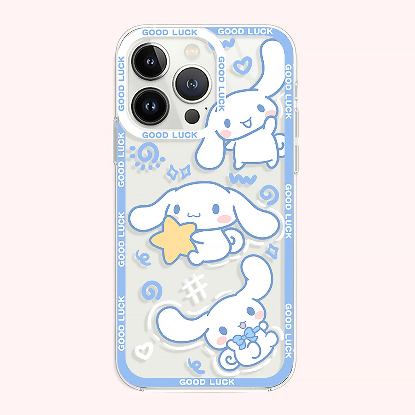 Cute Cartoon Big Ear Dog Clear Phone Case | ZAKAPOP