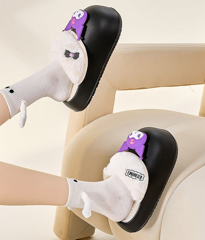 Cute Cartoon Character Thick Sole Waterproof Winter Slippers | ZAKAPOP