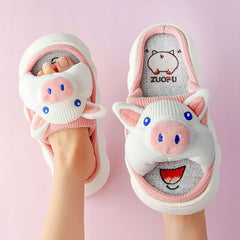 Cute Cartoon Thick Sole Piggy Slippers | ZAKAPOP