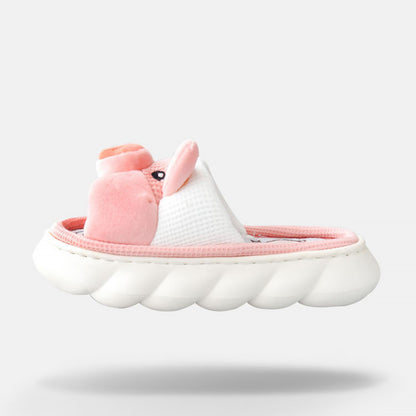 Cute Cartoon Thick Sole Piggy Slippers | ZAKAPOP