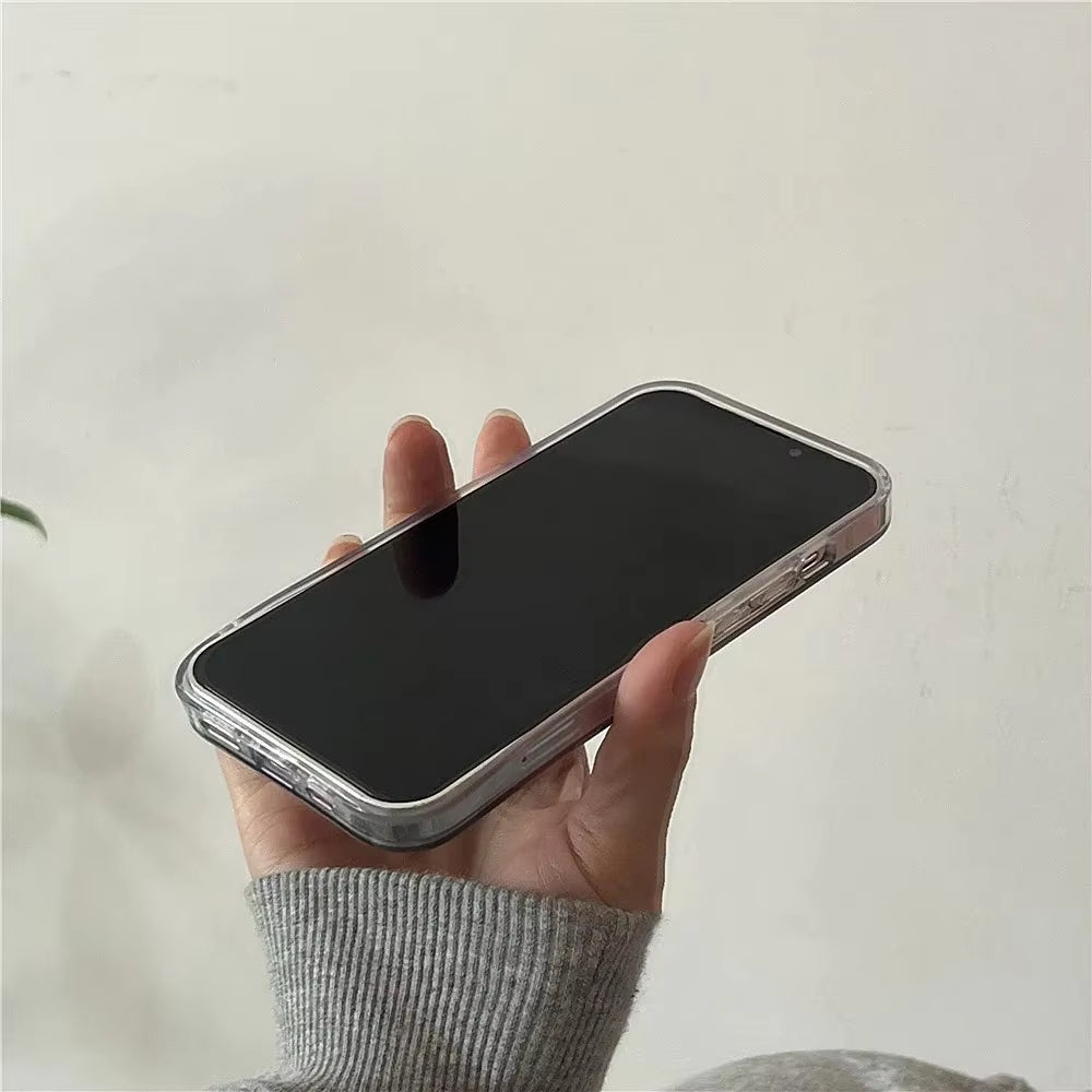 Cute Dopamine Color Block Match Plaid Clear Case | ZAKAPOP