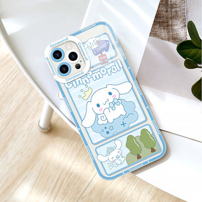 Cute Cartoon Dog Clear Phone Case | ZAKAPOP