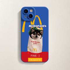 McDonald Cute Black Dog iPhone Cases | ZAKAPOP