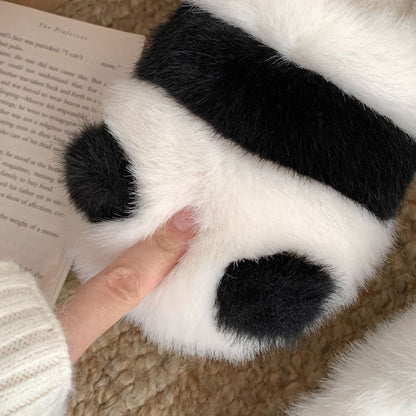 Cute Panda Plush Home Warm Winter Slippers | ZAKAPOP