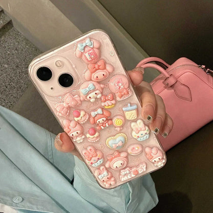 Cute 3D Anime Cat Cartoon Cover Phone Case | ZAKAPOP