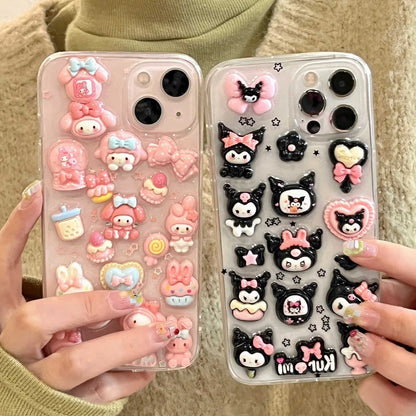 Cute 3D Anime Cat Cartoon Cover Phone Case | ZAKAPOP