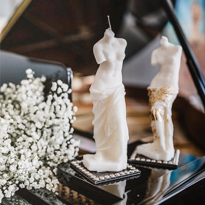 David & Venus Candle Set in Sculpture