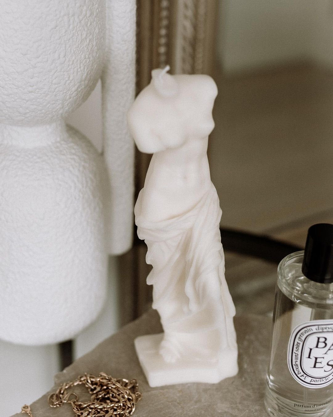 David & Venus Candle Set in Sculpture