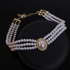 Elegance French Vintage Pearl Necklace | ZAKAPOP