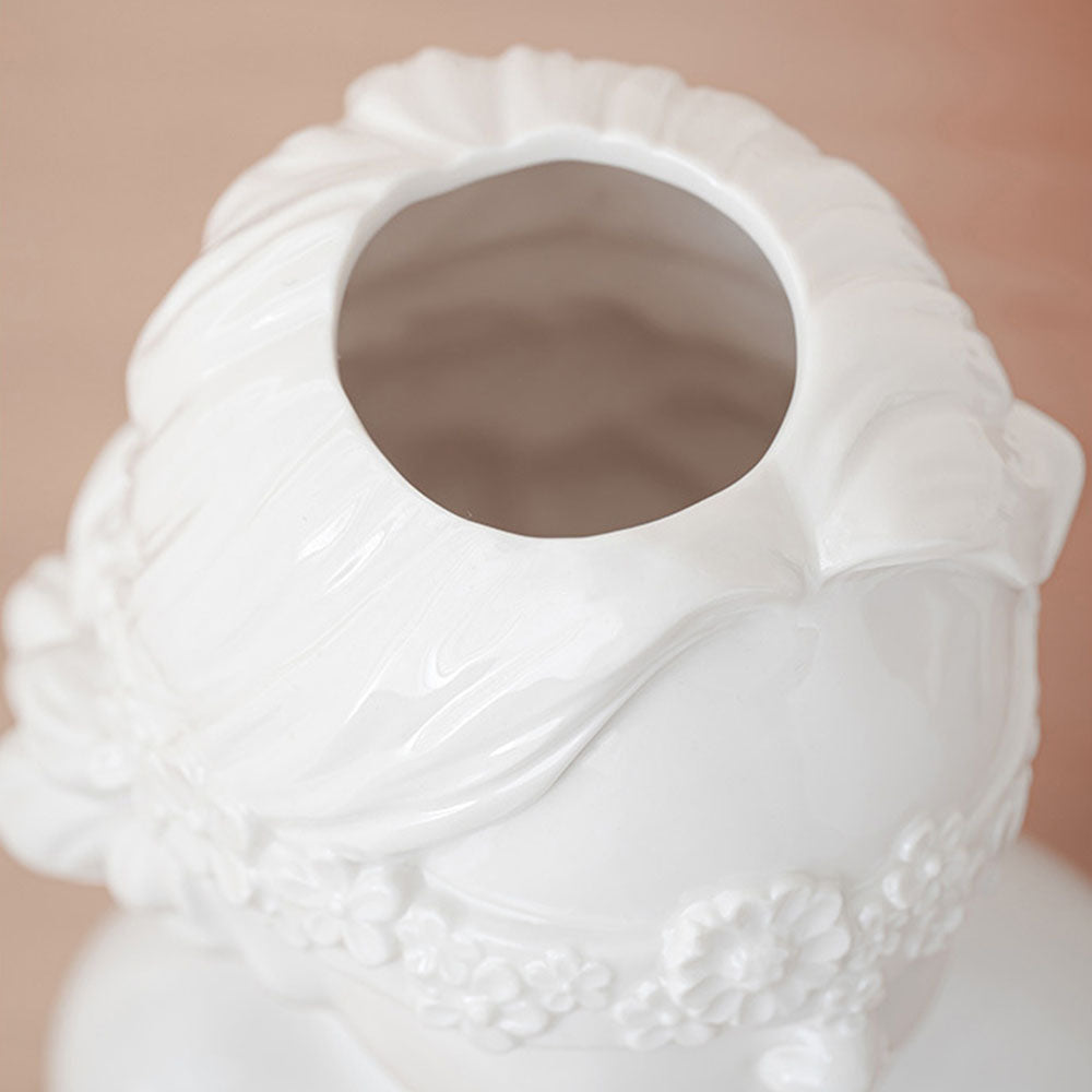 "Ella & Emmy" Lady Ceramic Vase Set of 2