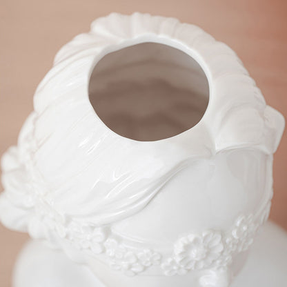 "Ella & Emmy" Lady Ceramic Vase Set of 2