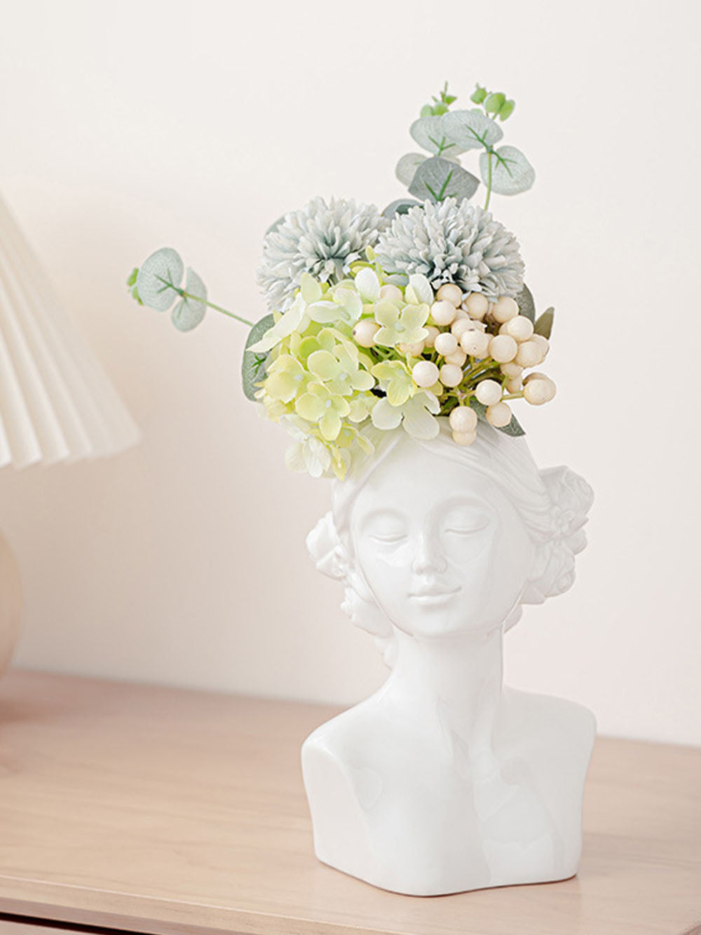 "Ella & Emmy" Lady Ceramic Vase Set of 2