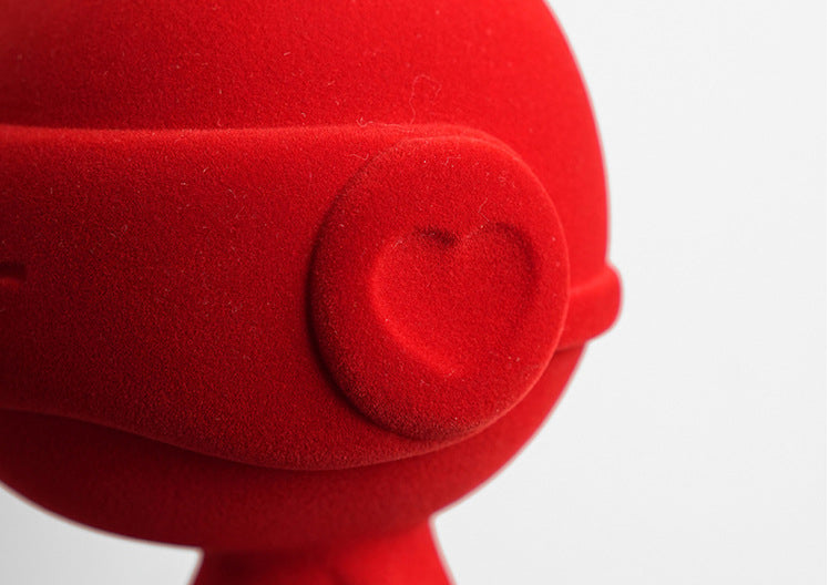 "Eros" Flocked Rabbit Resin Decorative Figurine