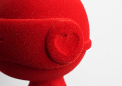 "Eros" Flocked Rabbit Resin Decorative Figurine