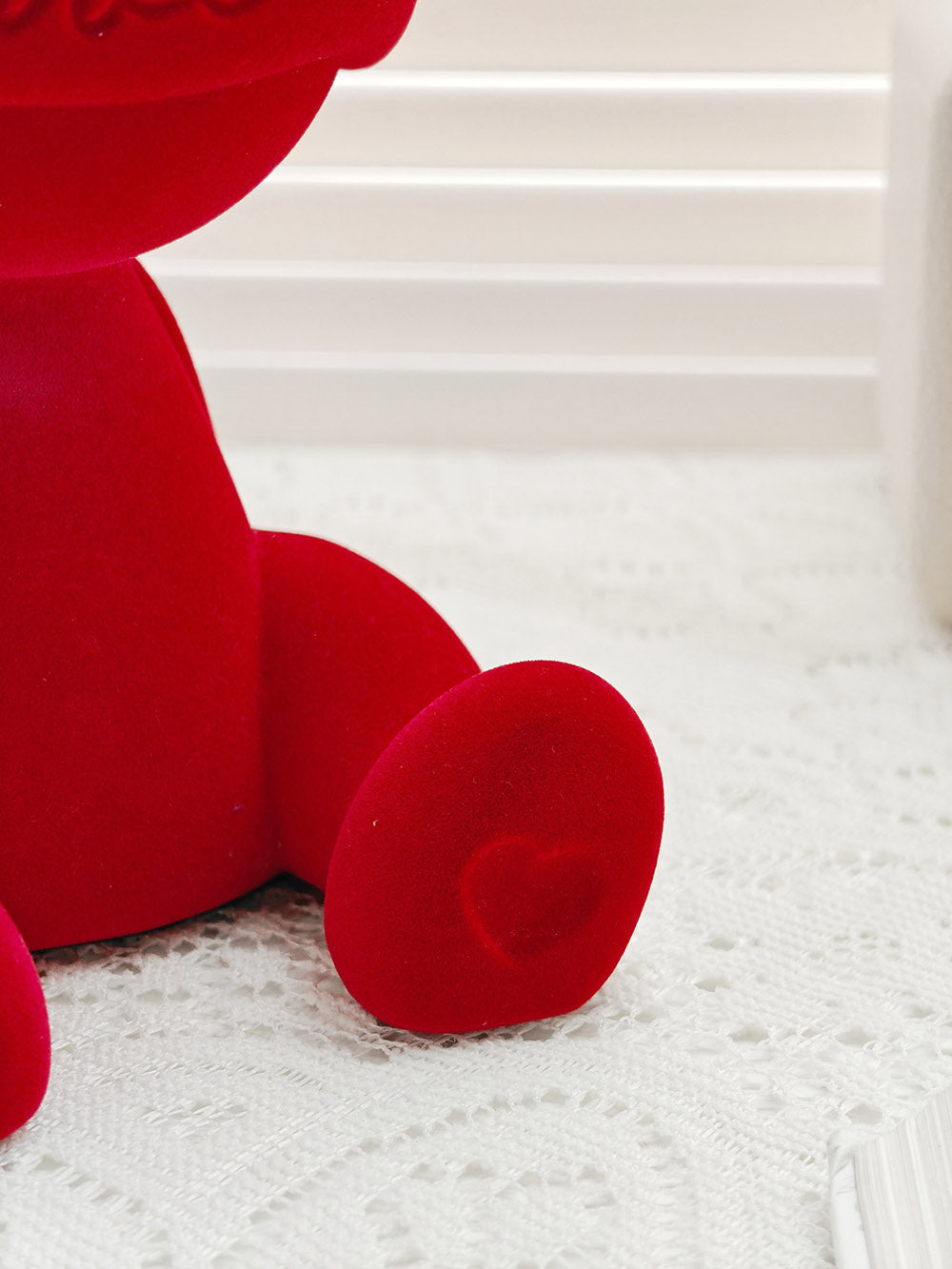 "Eros" Flocked Rabbit Resin Decorative Figurine